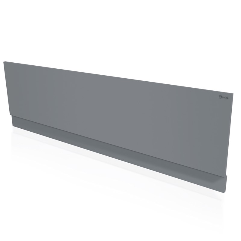 Grey Gloss Halite 1700 Front Bath Panel - NotJustTaps.co.uk